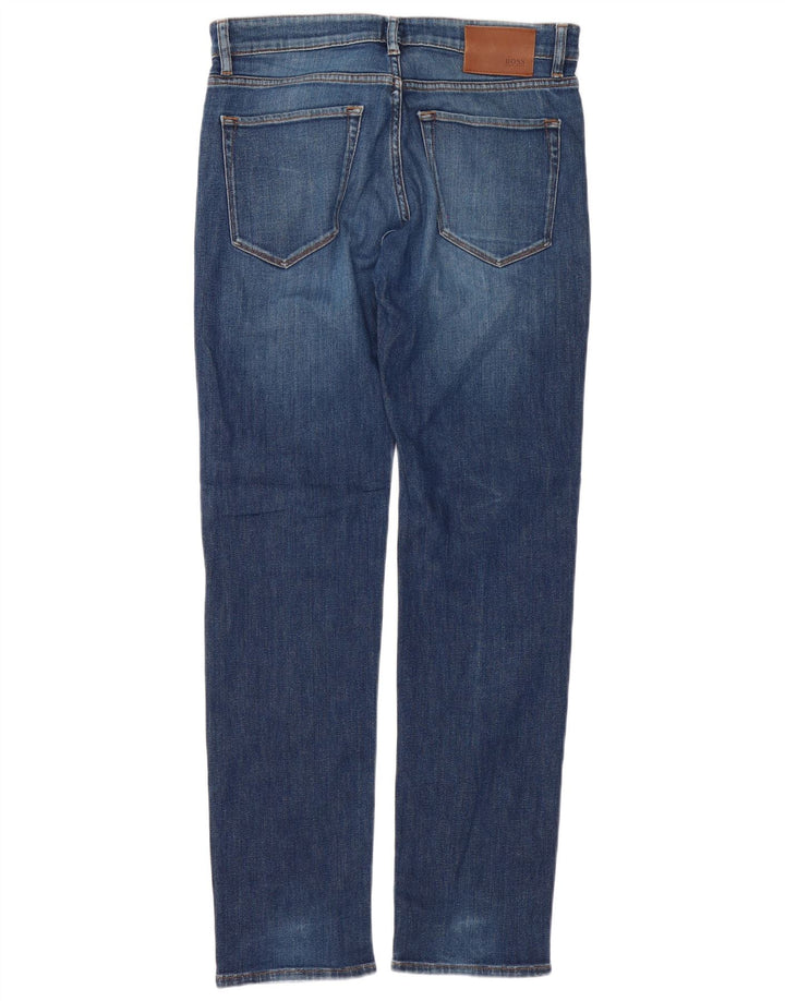 Hugo Boss Herre Slim Jeans W31 L32 Blå Bomuld