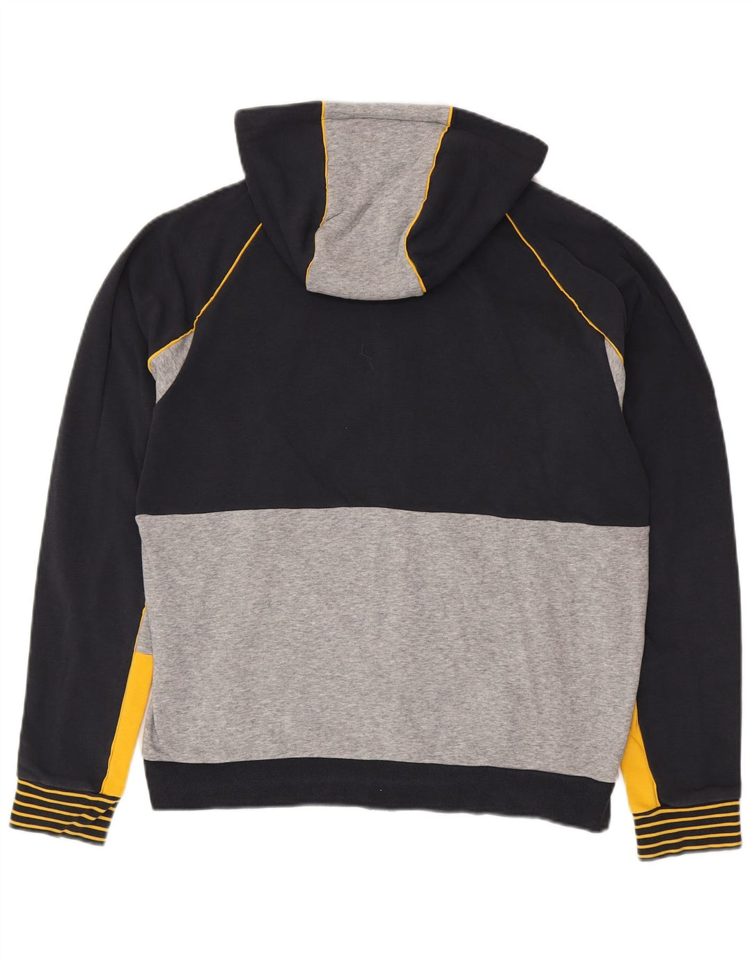 HUGO BOSS Herre Regular Fit Hættetrøje med lynlås Stor marineblå farveblok