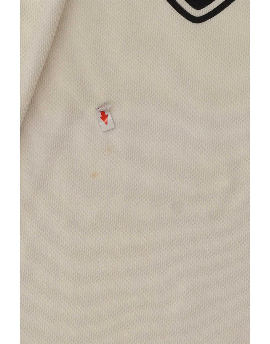 Nike grafisk T-shirt top til mænd UK 36/38 Lille hvid stribet polyester