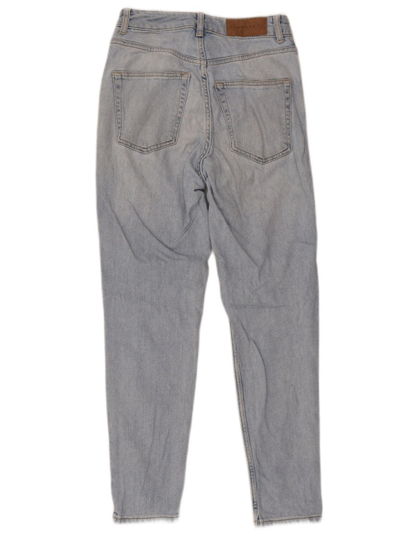 Topshop Dame Mom Tapered Jeans W26 L30 Blå Bomuld