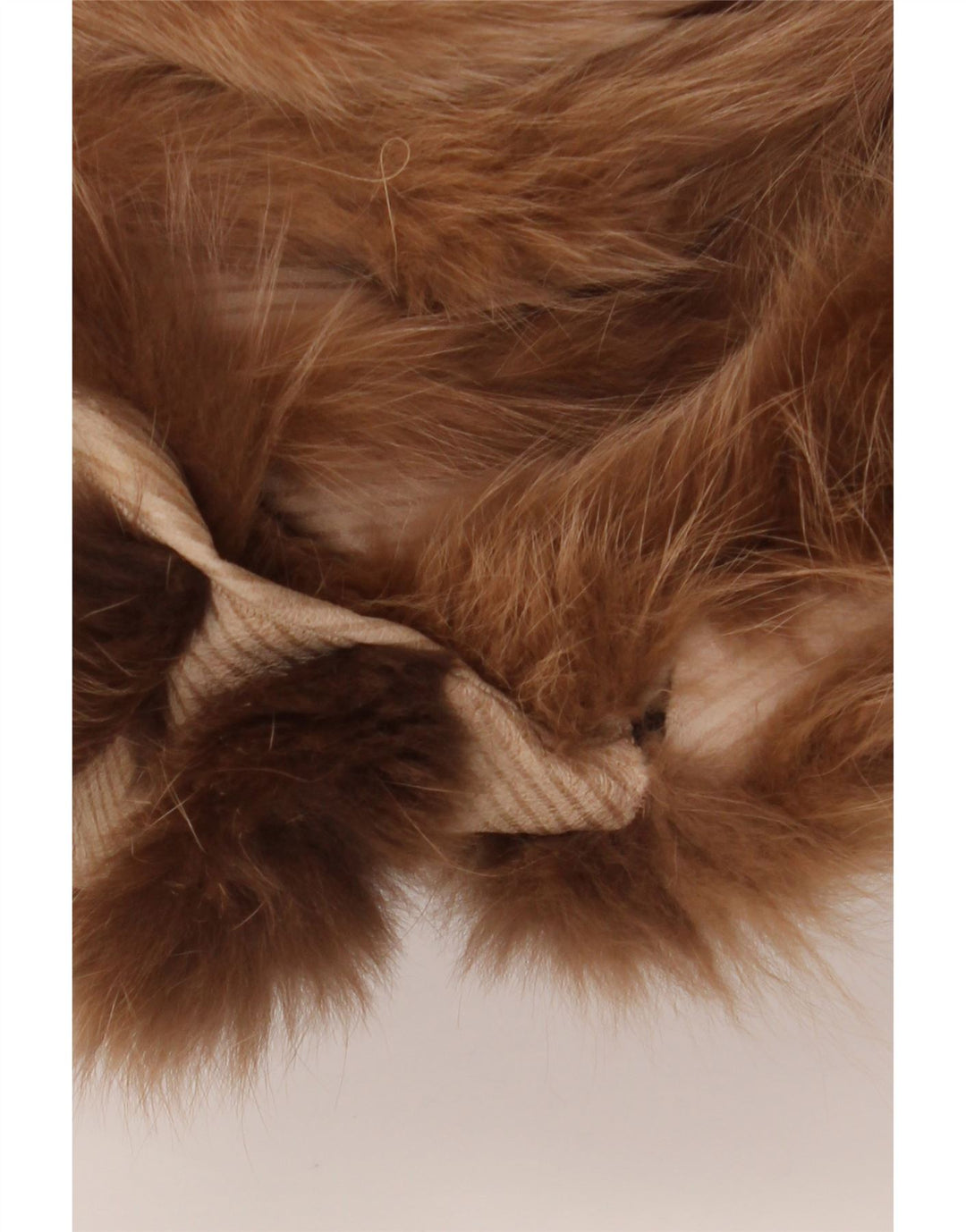 VINTAGE Dame imiteret Pels Vendbar Overfrakke UK 18 XL Brun Blomster