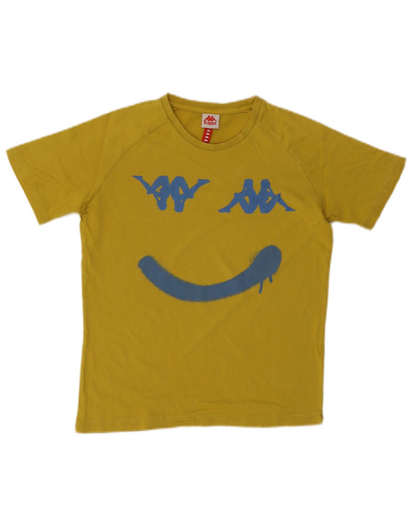 Kappa Boys Grafisk T-Shirt Top 11-12 år Gul