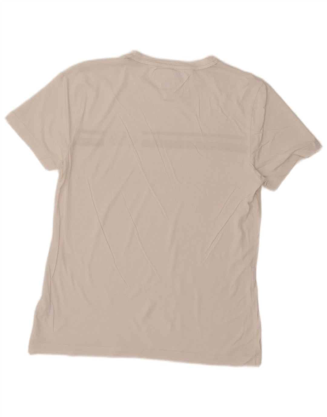 Tommy Hilfiger Herre T-Shirt Top Stor hvid stribet bomuld
