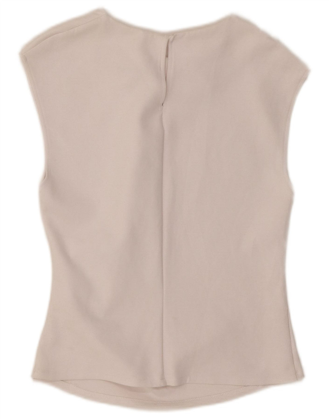Zara Dame Ærmeløs Crop Bluse Top UK 14 Large White
