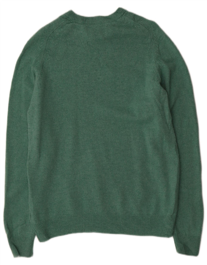 MARKS & SPENCER Dame sweater med rund hals DK 14 Medium Grøn
