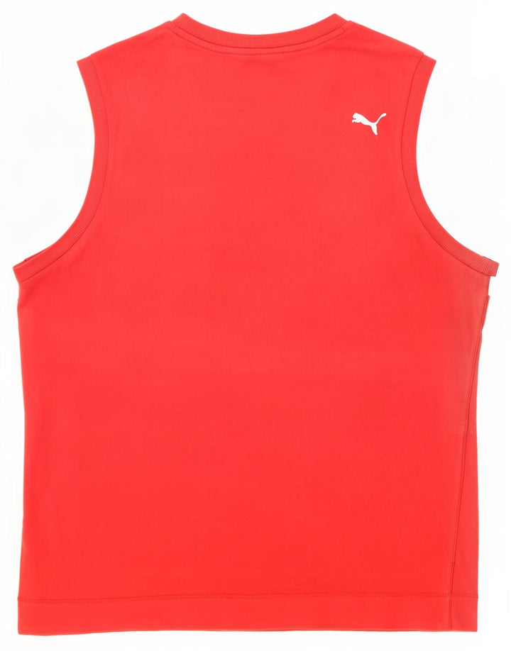 Puma Herre Grafisk Vest Top Stor Rød Colourblock