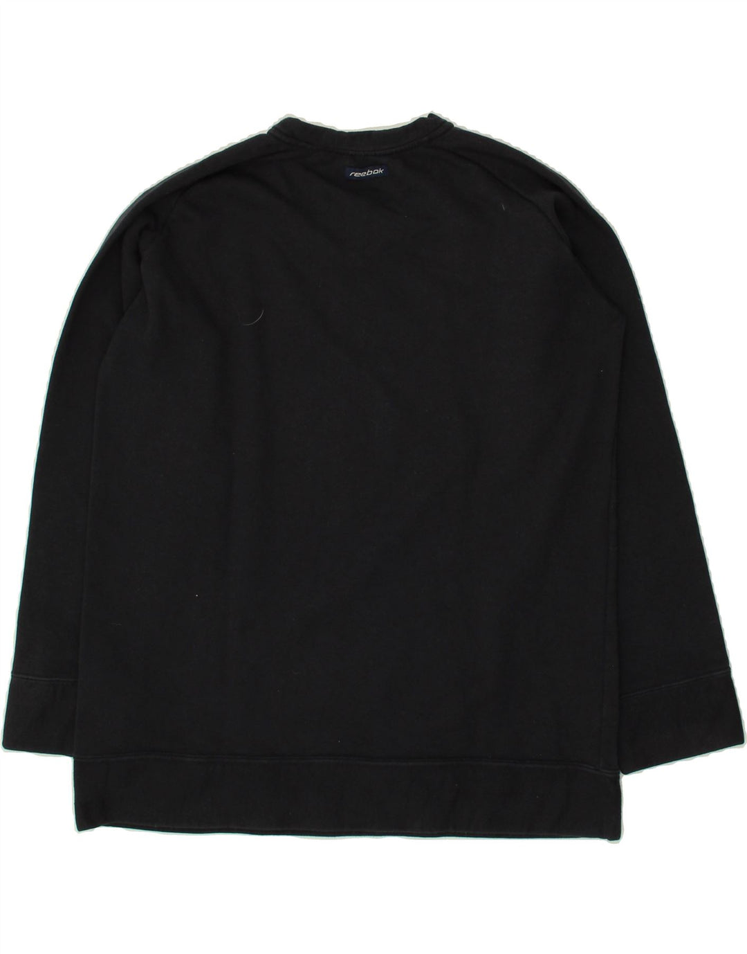 REEBOK Womens Sweatshirt Jumper UK 16 Large  Black Cotton Vintage Reebok and Second-Hand Reebok from Messina Hembry 