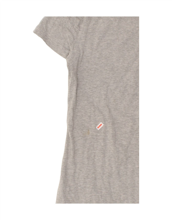 ADIDAS Womens Graphic T-Shirt Top UK 14 Medium  Grey Cotton Vintage Adidas and Second-Hand Adidas from Messina Hembry 