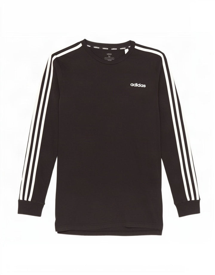 Adidas Herre Top Langærmet Medium Sort Bomuld