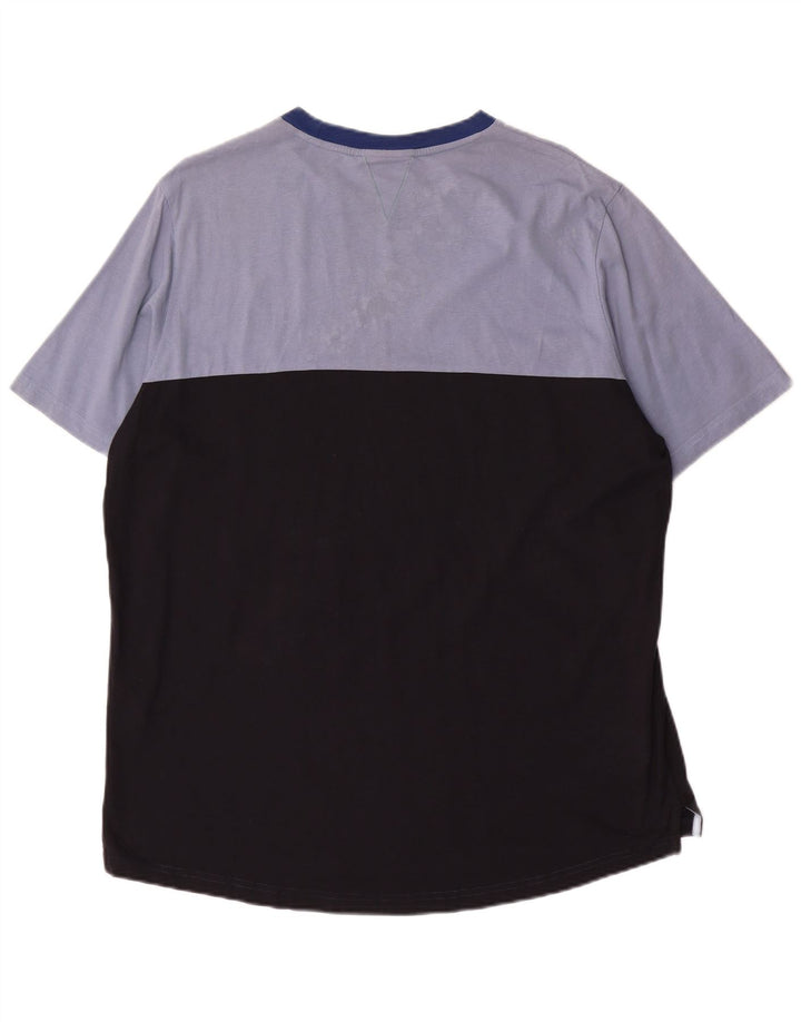 Paul Smith Herre T-Shirt Top 2XL Sort Colourblock Bomuld
