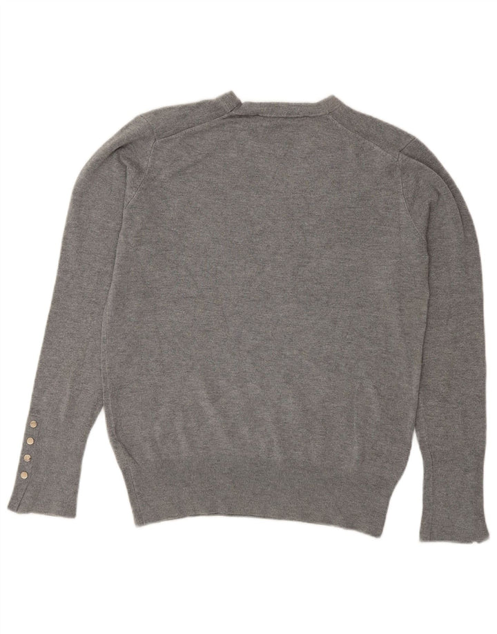 Zara Dame Jumper Sweater UK 14 Stor Grå