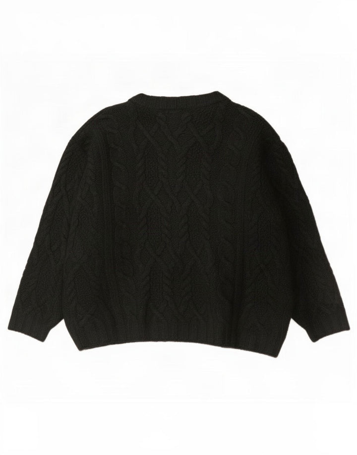 Marks & Spencer dame sweater med rund hals i overstørrelse UK 10 Lille grøn