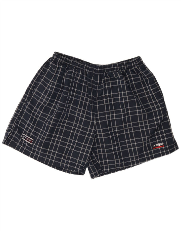 Umbro Badeshorts til mænd 2XL Marineblå Ternet polyester