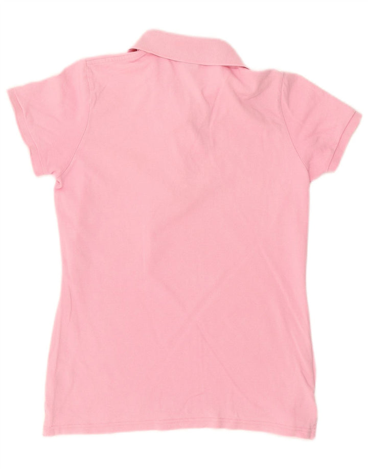 Gant Dame Polo Shirt UK 14 Medium Pink Bomuld