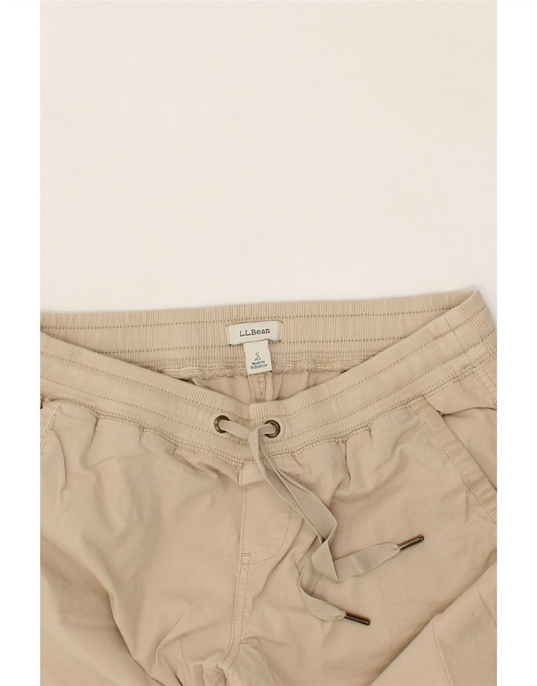 L.L.BEAN Womens Slim Cargo Trousers Small W30 L28 Beige Cotton Vintage L.L.Bean and Second-Hand L.L.Bean from Messina Hembry 