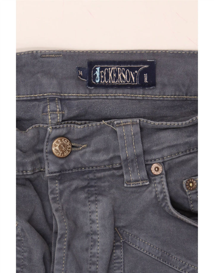 JECKERSON Mens Straight Jeans W34 L33 Navy Blue Vintage Jeckerson and Second-Hand Jeckerson from Messina Hembry 