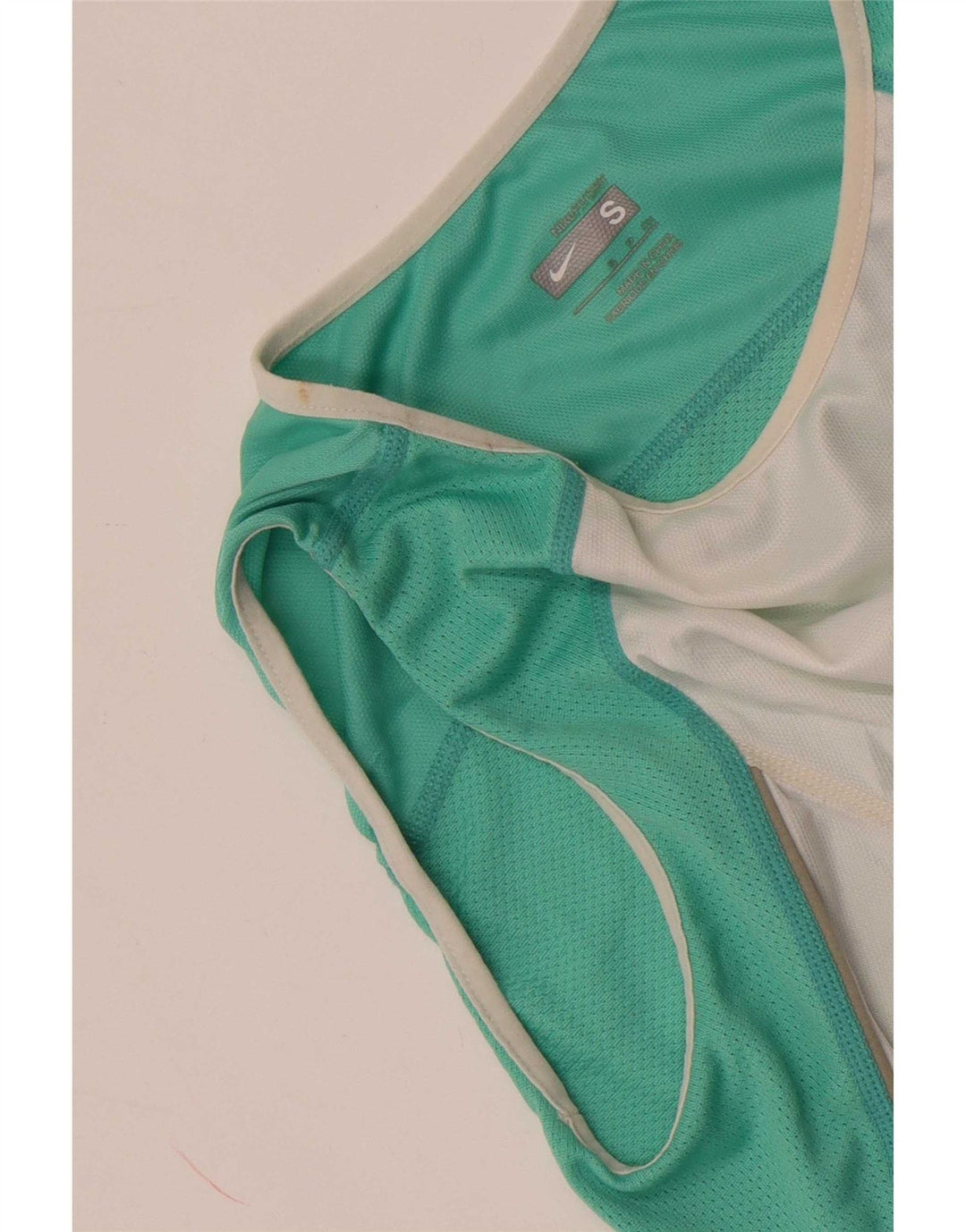Nike Womens Crop Vest Top UK 8 Small White Colourblock