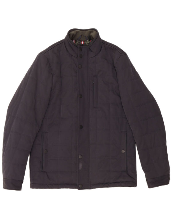 TED BAKER Polstret jakke til mænd str. 3 Medium Navyblå polyester