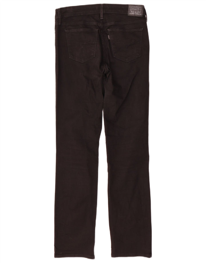 Levi's Dame 712 Slim Jeans W30 L32 Sort Bomuld