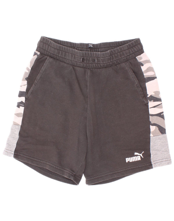 Puma Boys Sports Shorts 13-14 år Sort Camouflage Bomuld