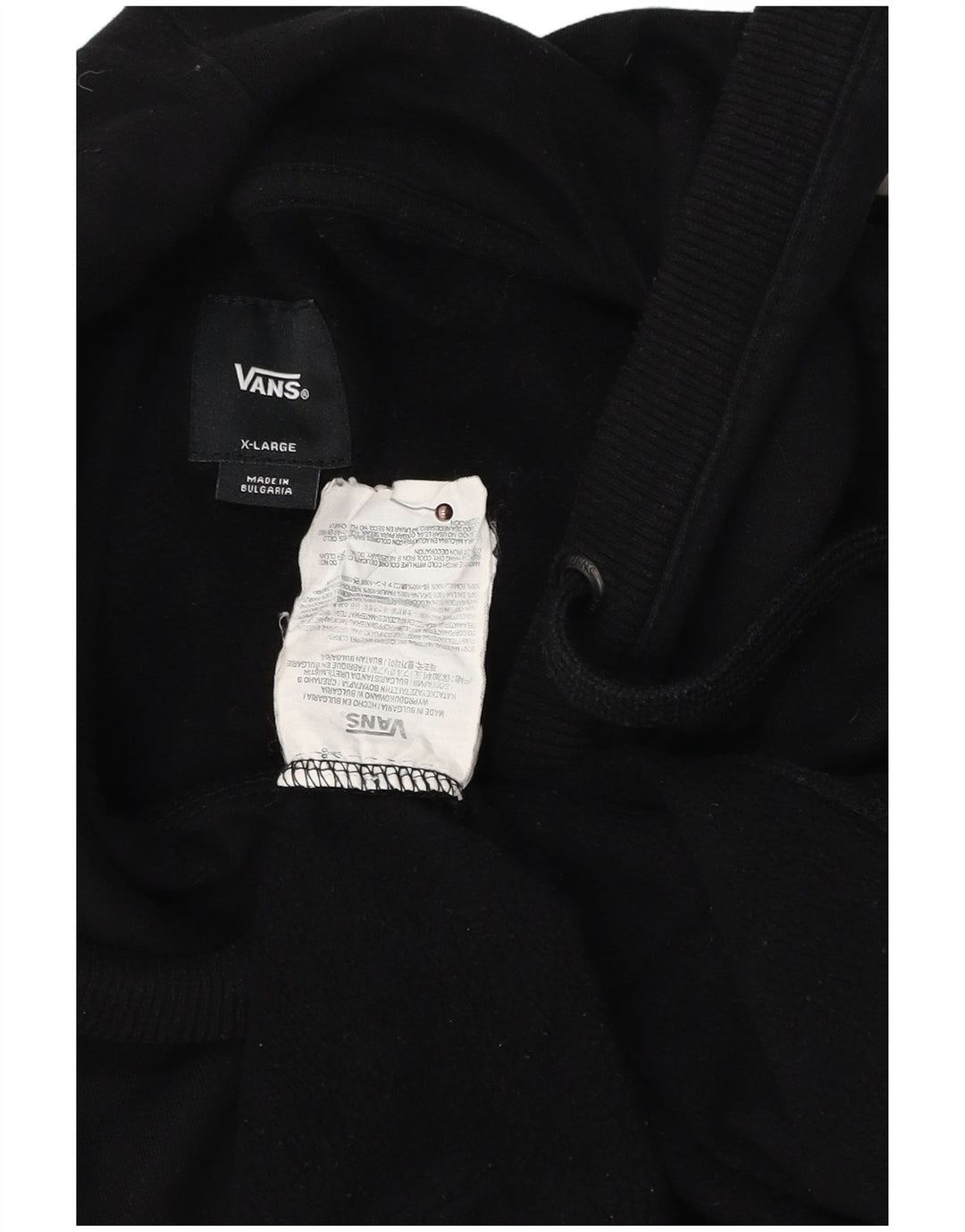 VANS Grafisk hættetrøje til mænd XL Sort bomuld