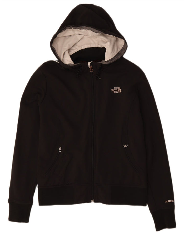 The North Face Dame Apex Hooded Windbreaker Jacket UK 14 Medium Black
