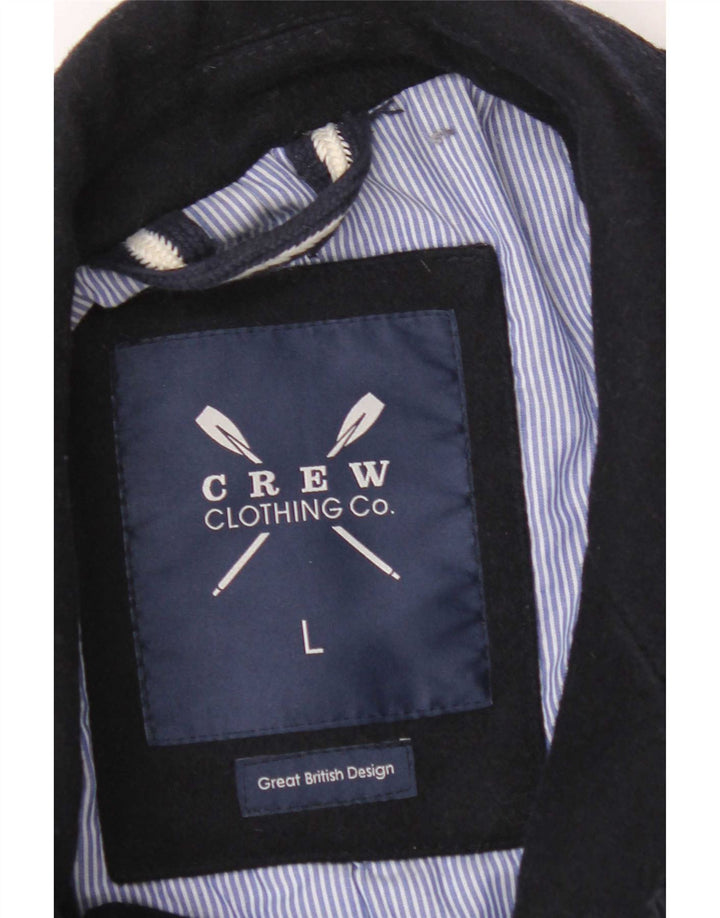 Crew Clothing Herre Ærtefrakke UK 40 Large Navy Blue Wool