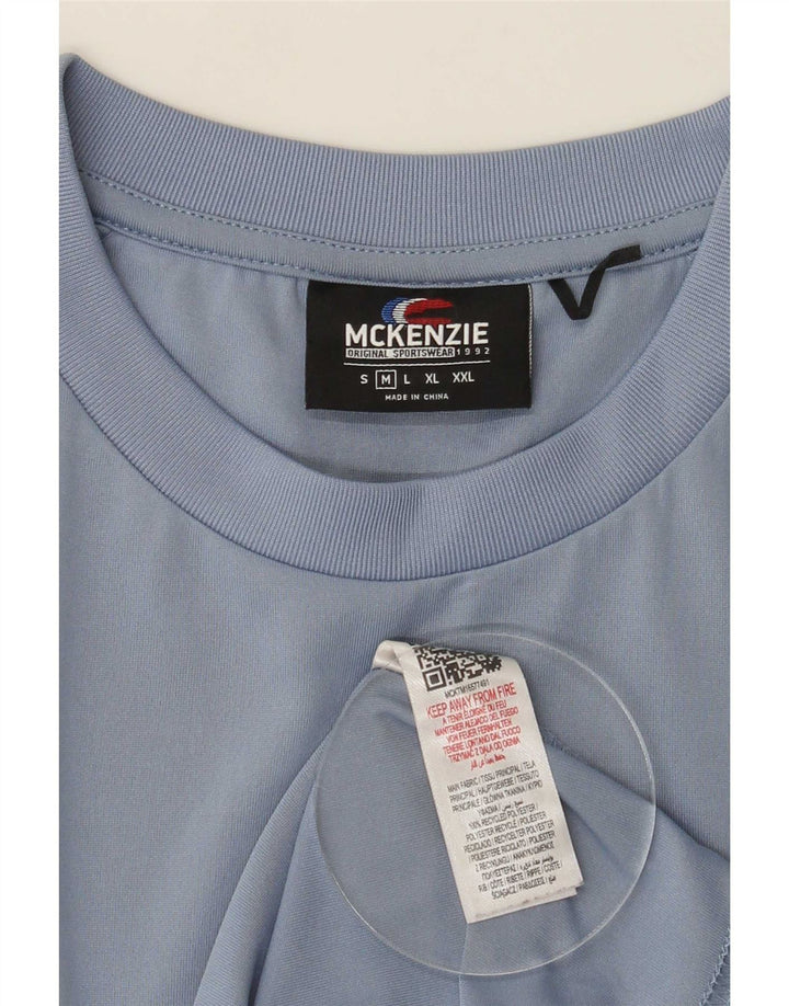 Mckenzie Herre T-Shirt Top Medium Blue Polyester