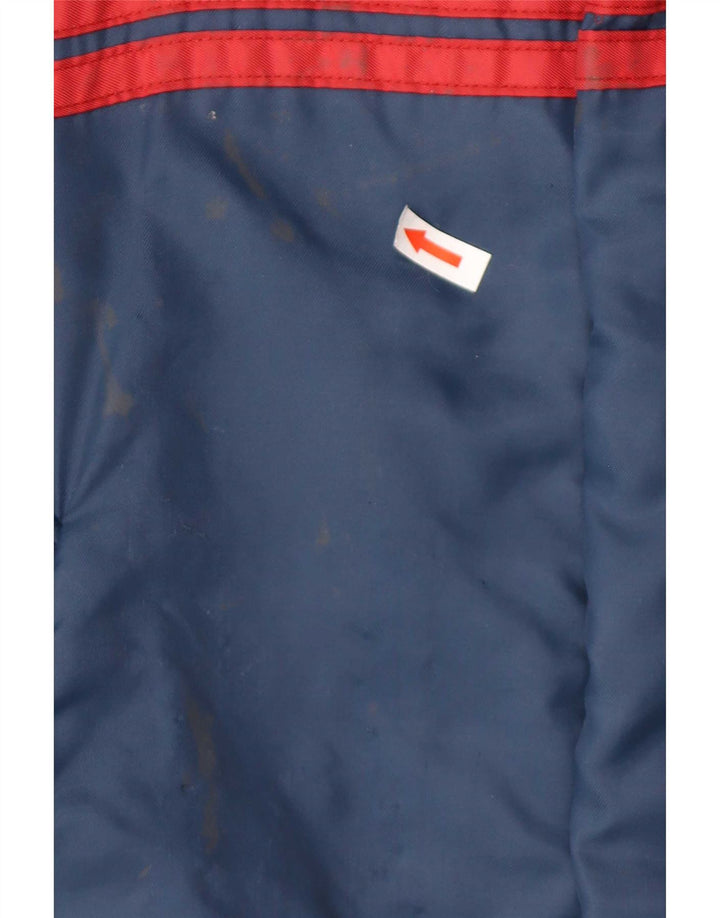Sergio Tacchini Herre hættepolstret jakke IT 52 XL Navy Blue Colourblock