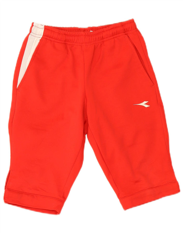 Diadora Boys Sports Shorts 7-8 år 3XS Rød Polyester