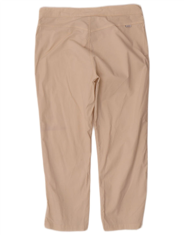 Aspesi Dame Straight Cropped Trousers IT 44 Medium W30 L23 Beige Bomuld