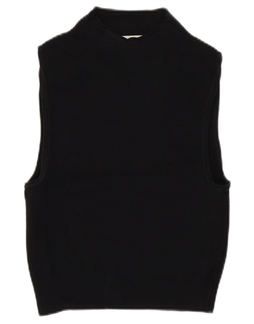 Cos Womens Crop Vest Top UK 4 XS Black Viscose