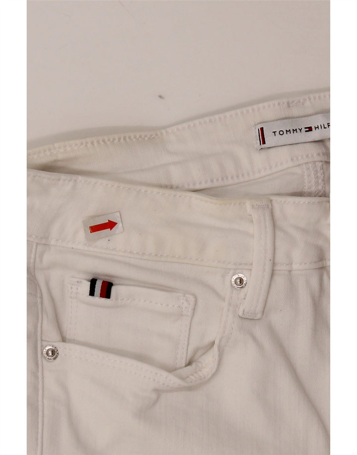 Tommy Hilfiger Dame Como Skinny Jeans W28 L27 Hvid Bomuld