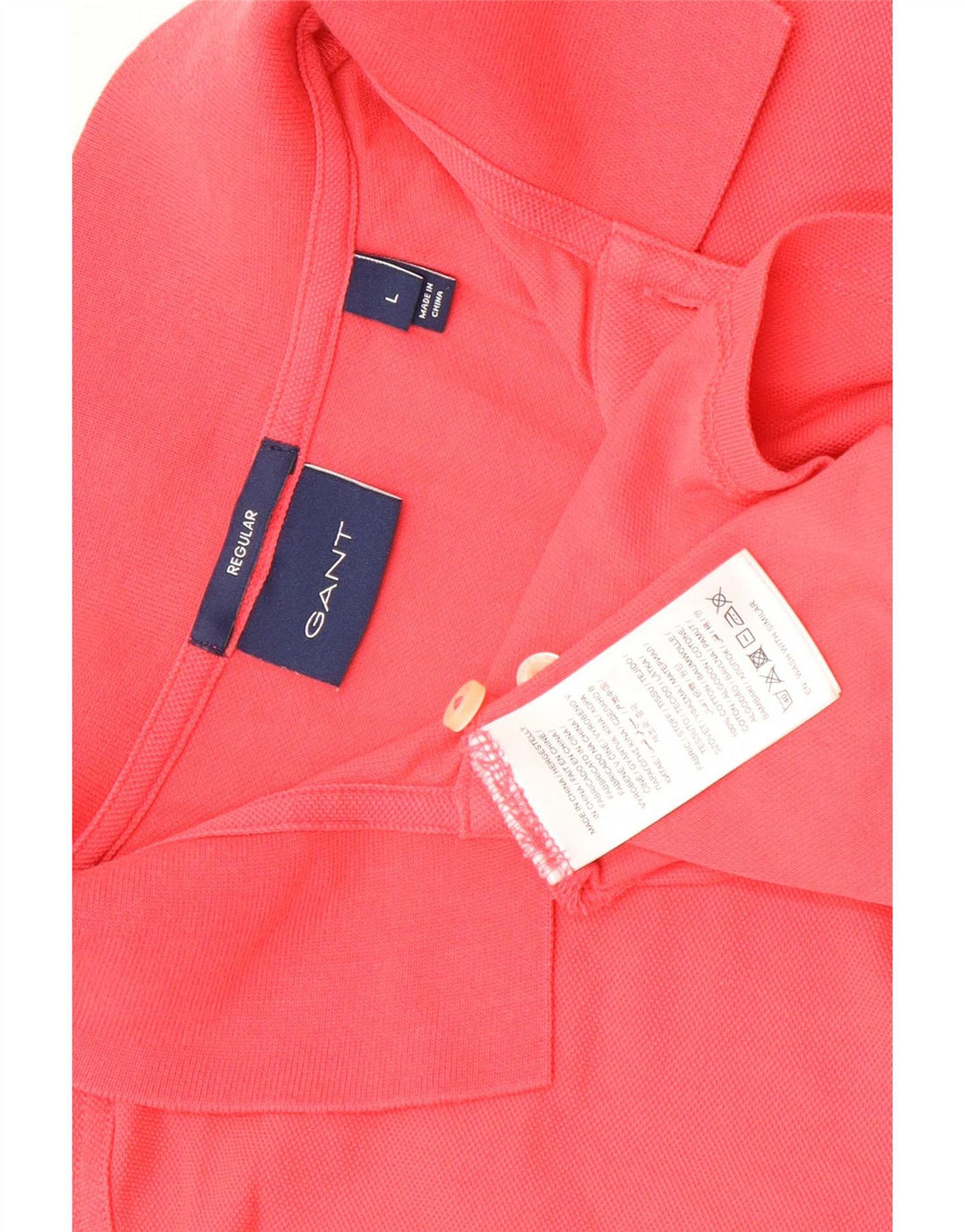 Gant Regular Polo Shirt til mænd, stor rød bomuld