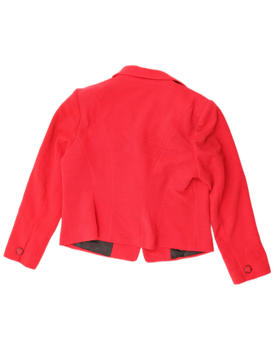 Marks & Spencer Dame 1 Knap Blazer Jacket UK 18 XL Rød Polyester