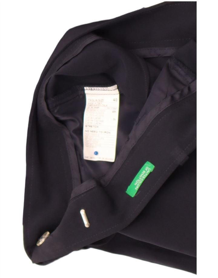 Benetton Chino Shorts til kvinder IT 40 Small W28 Marineblå polyester