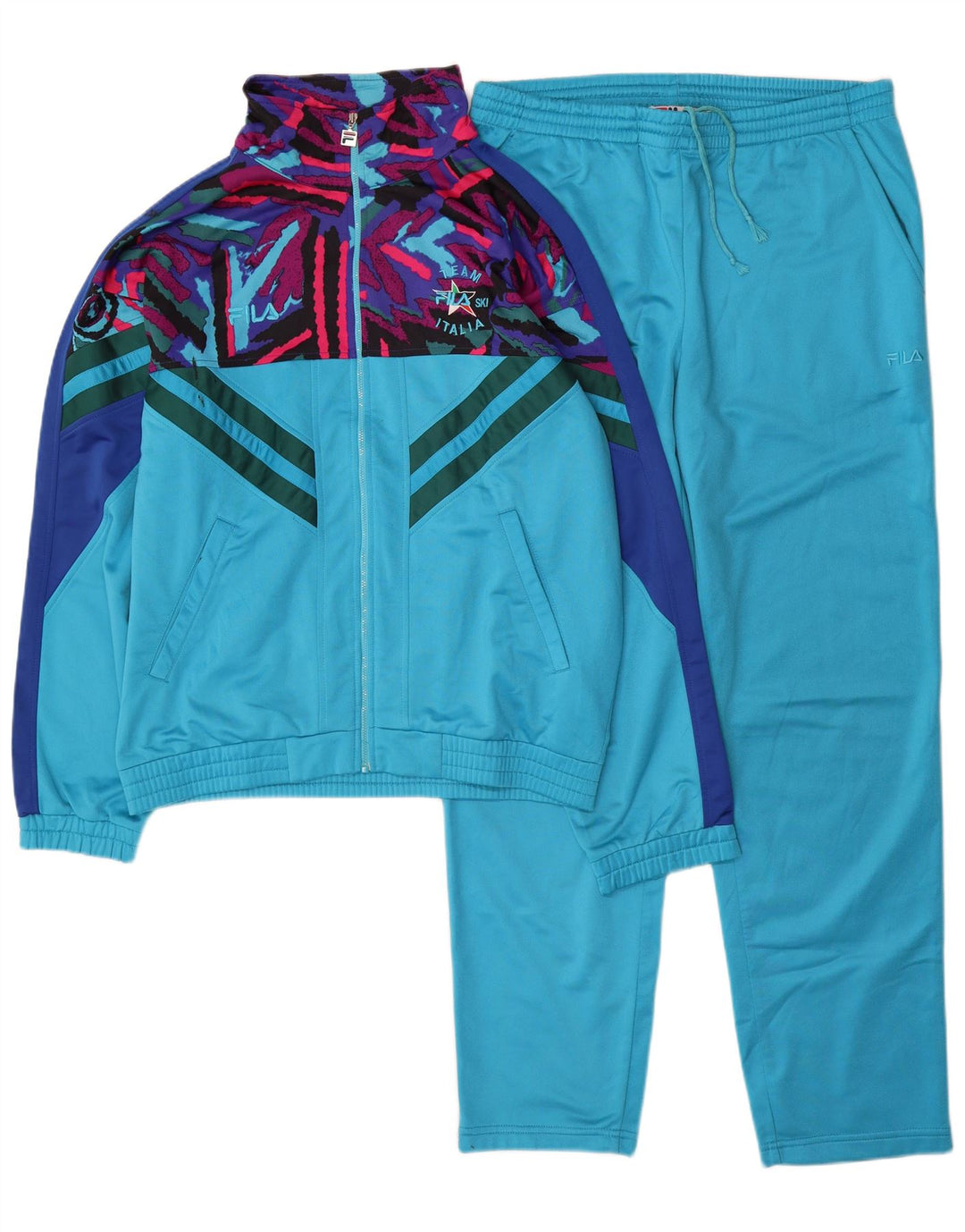 Fila Hel træningsdragt til mænd Medium Blue Colourblock Polyester