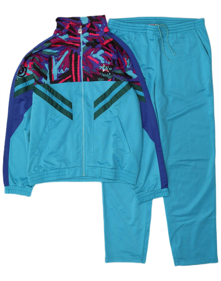 Fila Hel træningsdragt til mænd Medium Blue Colourblock Polyester