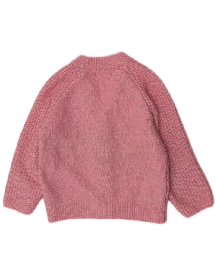 Vintage dame cardigan sweater UK 14 Medium Pink