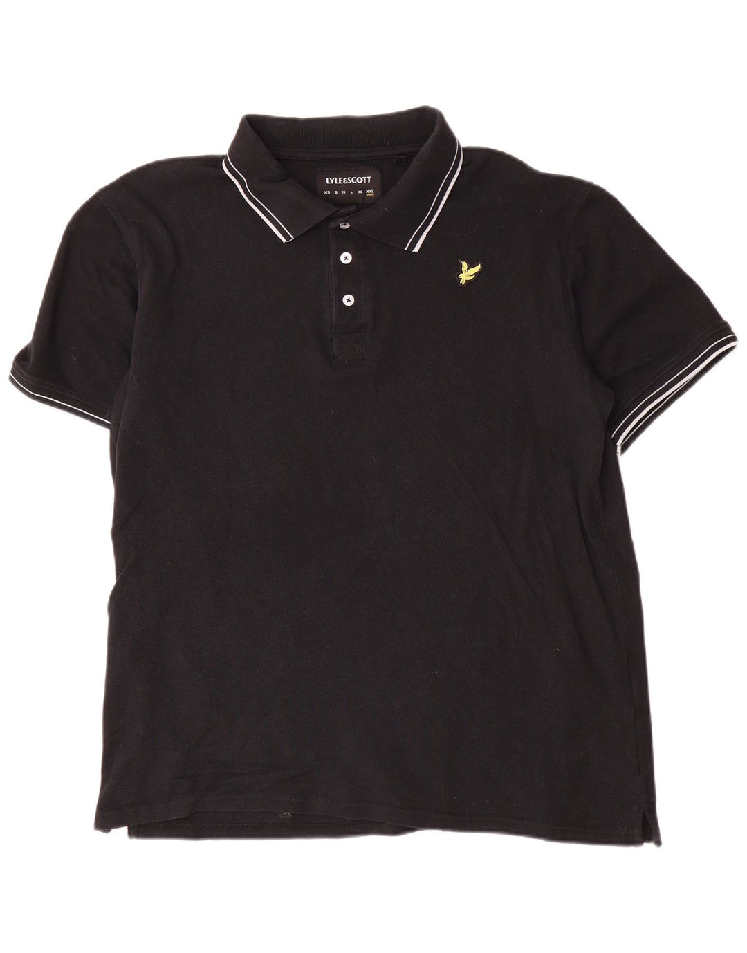 Lyle & Scott herre poloshirt 2XL sort bomuld