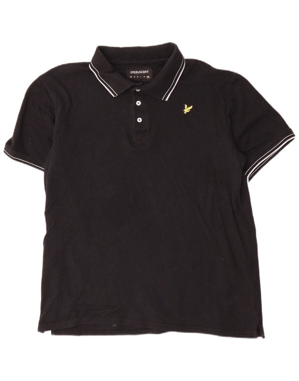 Lyle & Scott herre poloshirt 2XL sort bomuld