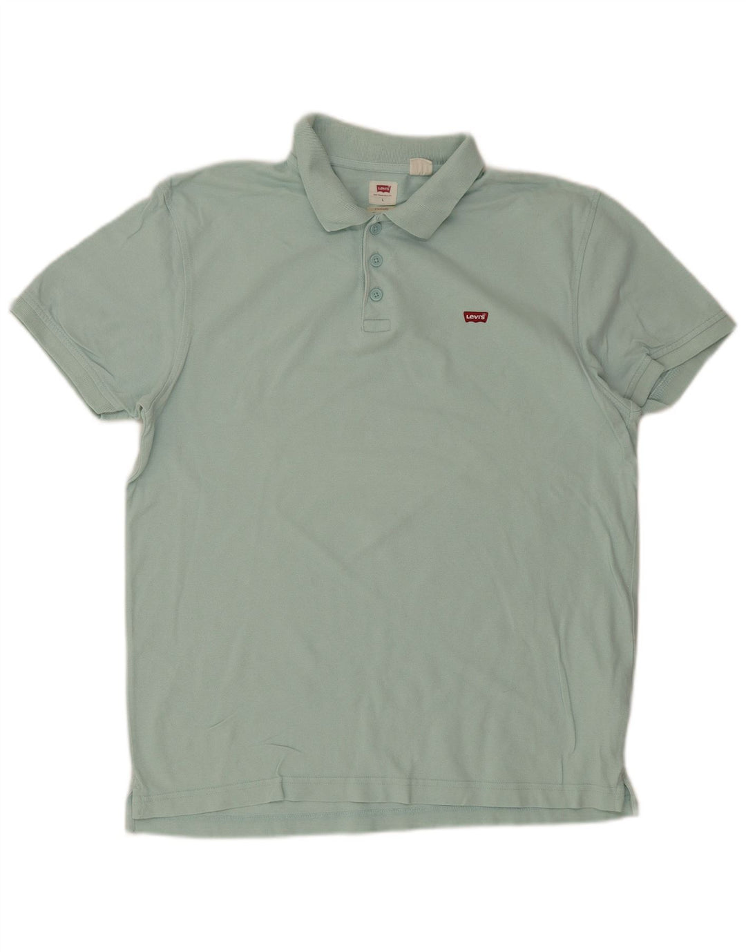 Levi's Standard poloshirt til mænd Stor turkis bomuld