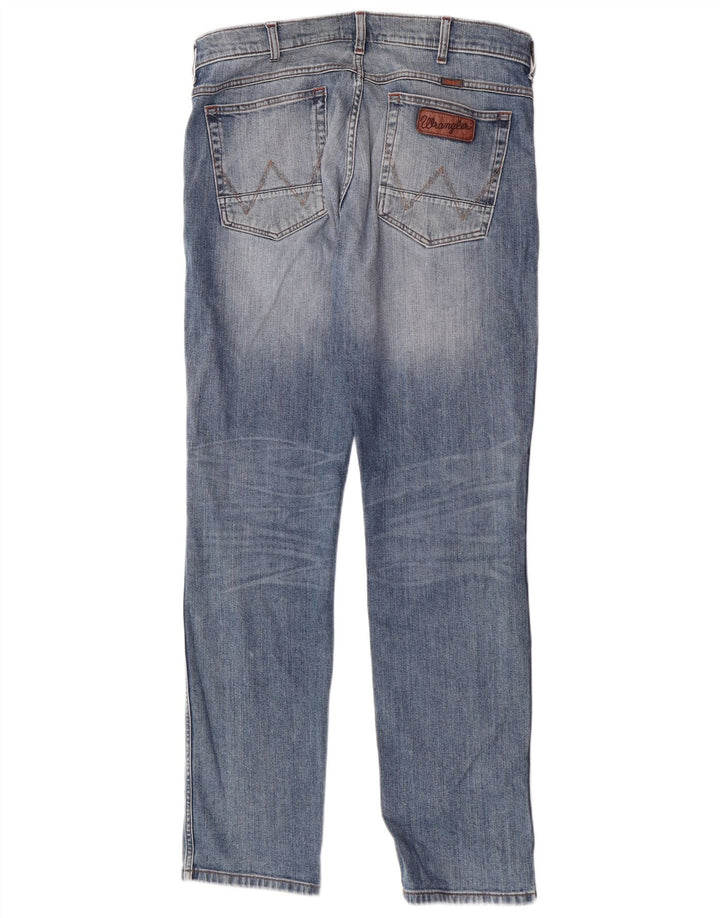 Wrangler Straight Jeans til mænd W34 L33 Blå