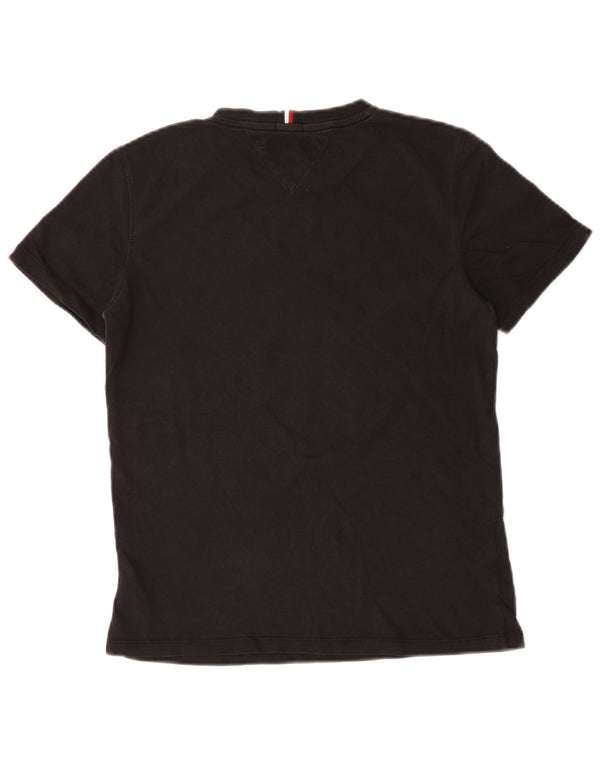 Tommy Hilfiger drenge grafisk t-shirt top 13-14 år sort bomuld
