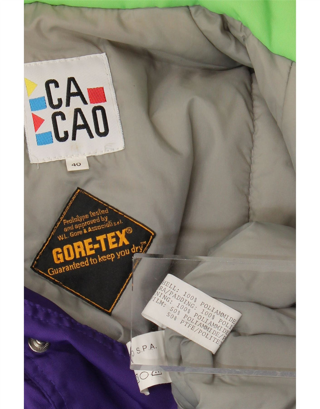 Cacao Herre Skijakke US 40 Stor Lilla Polyamid