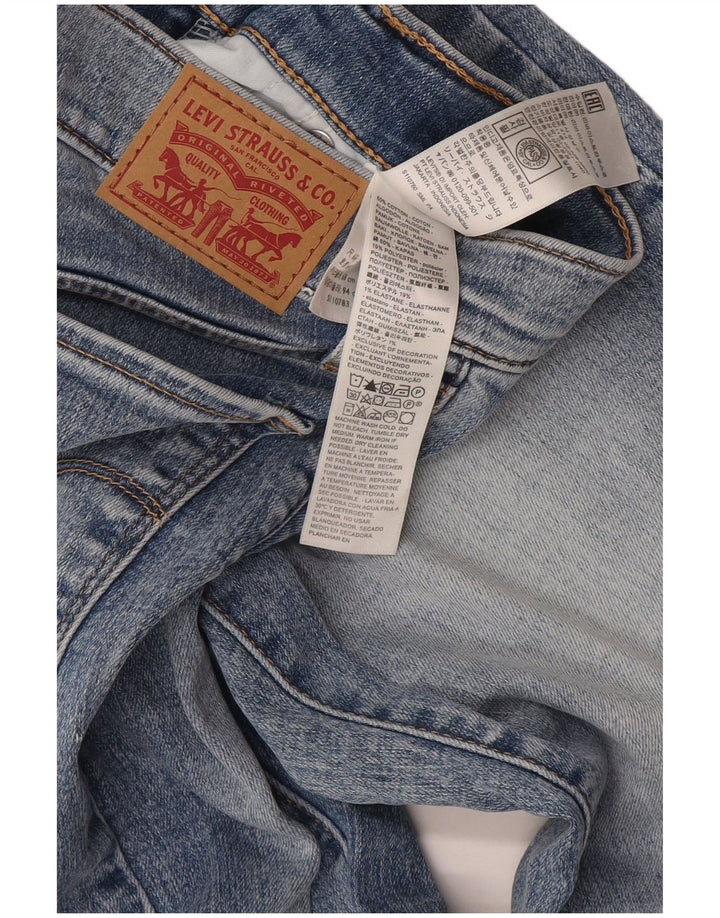 Levi's Dame 314 Shaping Straight Jeans W27 L30 Blå Bomuld