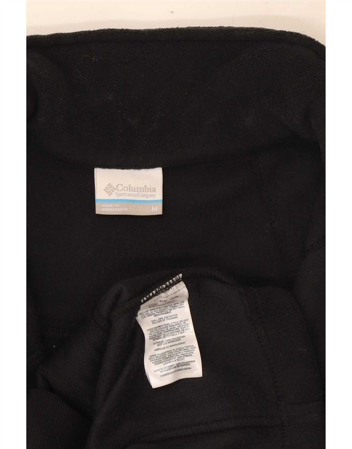 Columbia Dame grafisk fleecejakke UK 14 Medium Sort Polyester