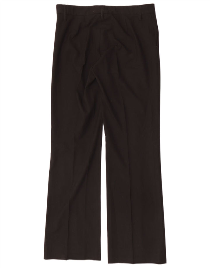 Zara Lige Casual Bukser til kvinder Large W32 L33 Sort Polyester