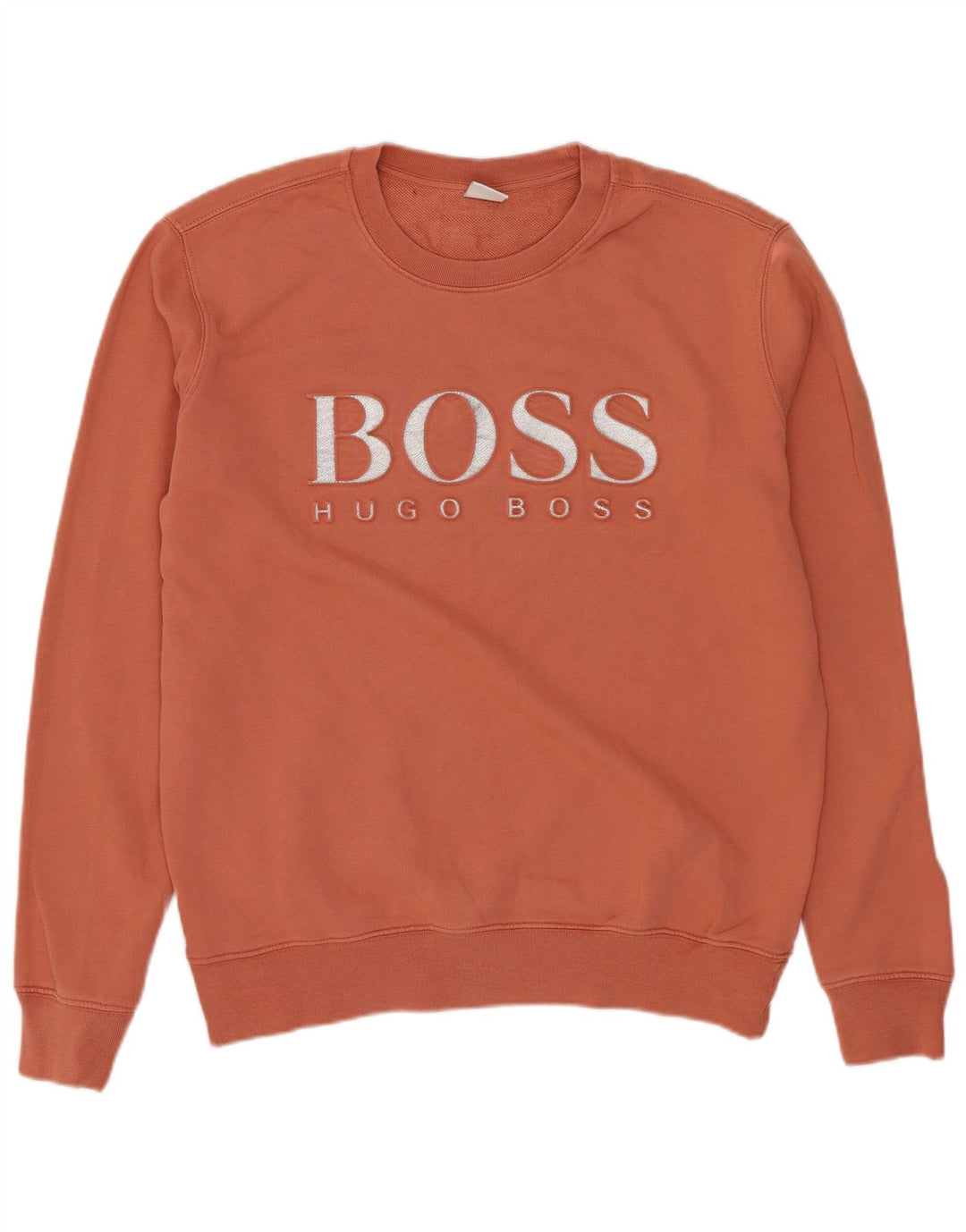 Hugo Boss Graphic Sweatshirt Jumper UK 12 Medium Orange