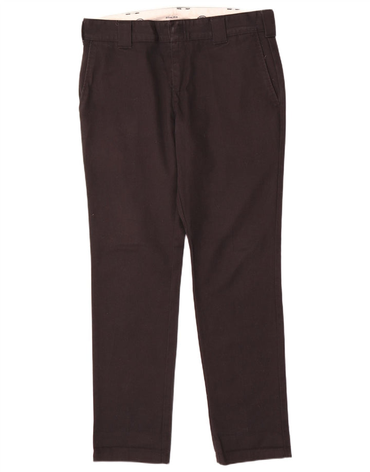 Dickies Herre Slim Fit Chino Bukser W32 L32 Sort Bomuld